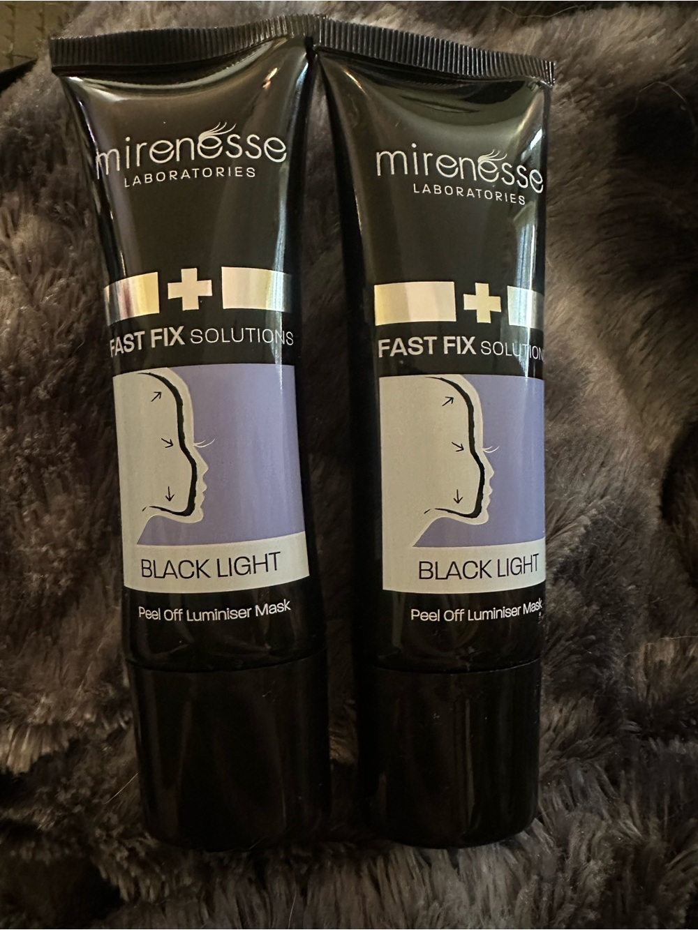 New Mirenesse Fast Fix Solutions Black Light Peel Off Luminiser Mask (2-pack)